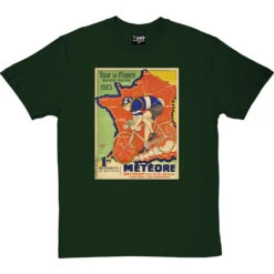 Météore Cycles 1925 Tour De France Poster T-Shirt 28 Météore Cycles 1925 Tour De France Poster T-Shirt -ThinkWear Collective Sales cycles meteore 1925 tshirt bottlegreentshirt
