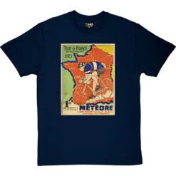 Météore Cycles 1925 Tour De France Poster T-Shirt 23 Météore Cycles 1925 Tour De France Poster T-Shirt -ThinkWear Collective Sales cycles meteore 1925 tshirt navybluetshirt