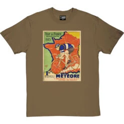 Météore Cycles 1925 Tour De France Poster T-Shirt 17 Météore Cycles 1925 Tour De France Poster T-Shirt -ThinkWear Collective Sales cycles meteore 1925 tshirt olivetshirt