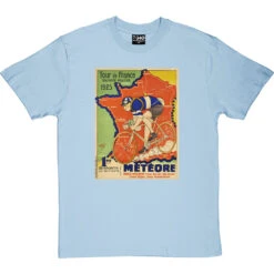 Météore Cycles 1925 Tour De France Poster T-Shirt 24 Météore Cycles 1925 Tour De France Poster T-Shirt -ThinkWear Collective Sales cycles meteore 1925 tshirt skybluetshirt