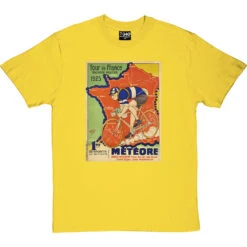 Météore Cycles 1925 Tour De France Poster T-Shirt 29 Météore Cycles 1925 Tour De France Poster T-Shirt -ThinkWear Collective Sales cycles meteore 1925 tshirt yellowtshirt