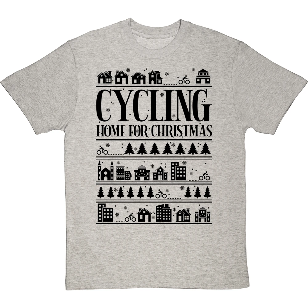 Cycling Home For Christmas T-Shirt 15 Cycling Home For Christmas T-Shirt - Image 15
