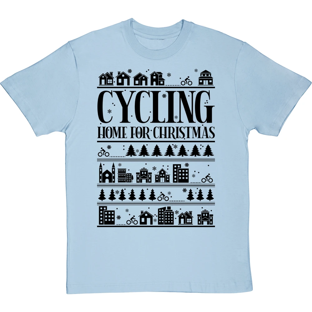 Cycling Home For Christmas T-Shirt 16 Cycling Home For Christmas T-Shirt - Image 16