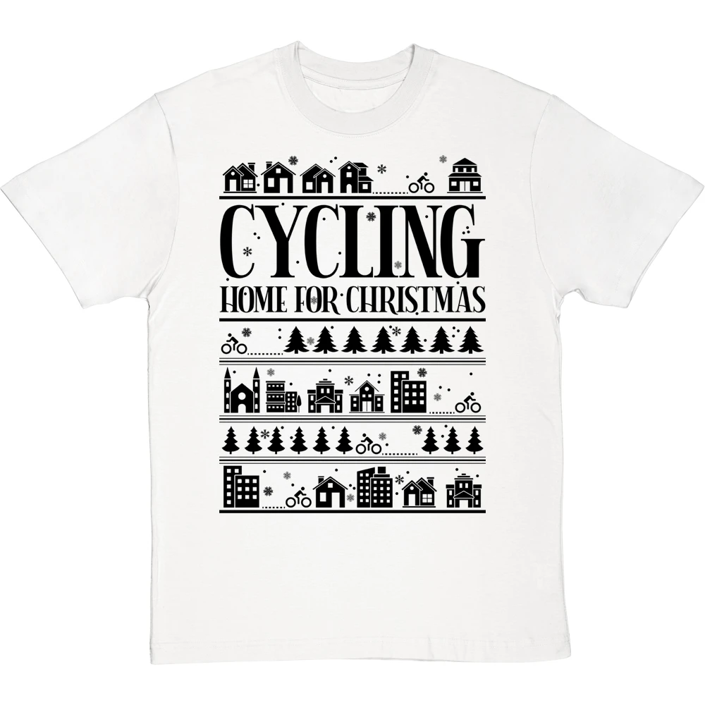 Cycling Home For Christmas T-Shirt 18 Cycling Home For Christmas T-Shirt - Image 18
