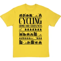 Cycling Home For Christmas T-Shirt 33 Cycling Home For Christmas T-Shirt -ThinkWear Collective Sales cycling home for christmas tshirt 1 yellowtshirt