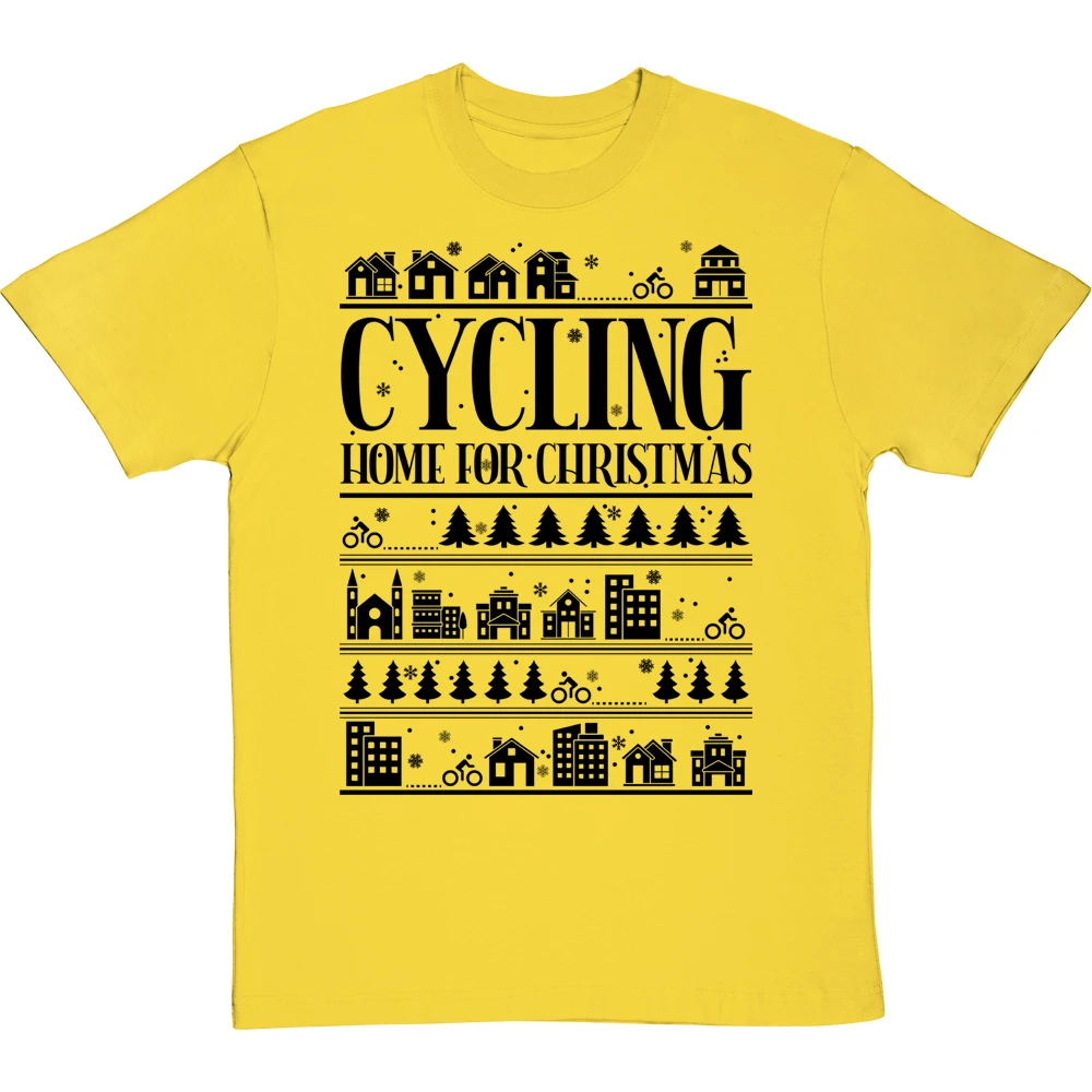 Cycling Home For Christmas T-Shirt 14 Cycling Home For Christmas T-Shirt - Image 14