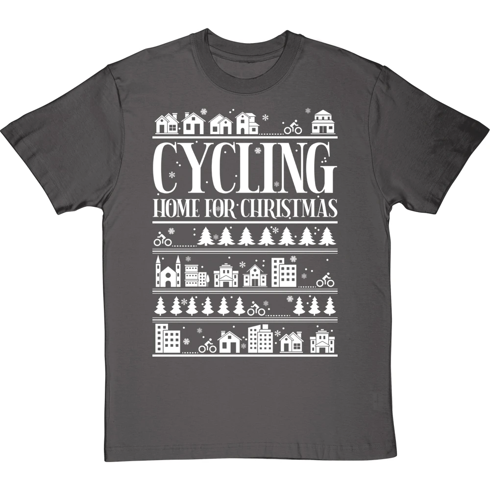 Cycling Home For Christmas T-Shirt 10 Cycling Home For Christmas T-Shirt - Image 10