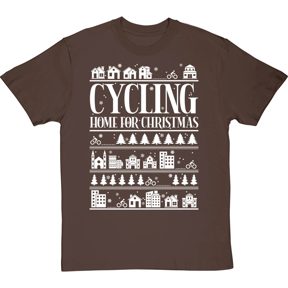 Cycling Home For Christmas T-Shirt 6 Cycling Home For Christmas T-Shirt - Image 6