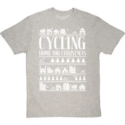 Cycling Home For Christmas T-Shirt 27 Cycling Home For Christmas T-Shirt -ThinkWear Collective Sales cycling home for christmas tshirt 2 lightoxfordtshirt