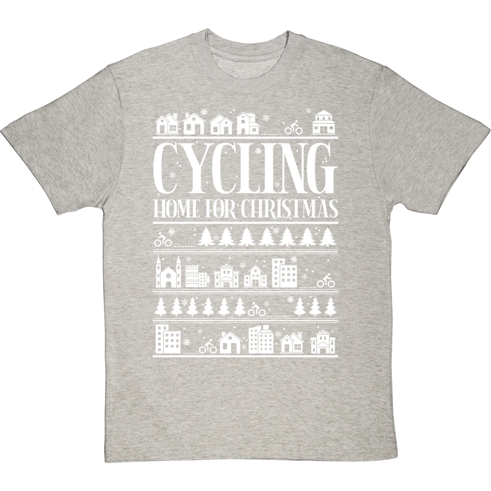 Cycling Home For Christmas T-Shirt 8 Cycling Home For Christmas T-Shirt - Image 8