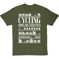 Cycling Home For Christmas T-Shirt 26 Cycling Home For Christmas T-Shirt -ThinkWear Collective Sales cycling home for christmas tshirt 2 olivetshirt