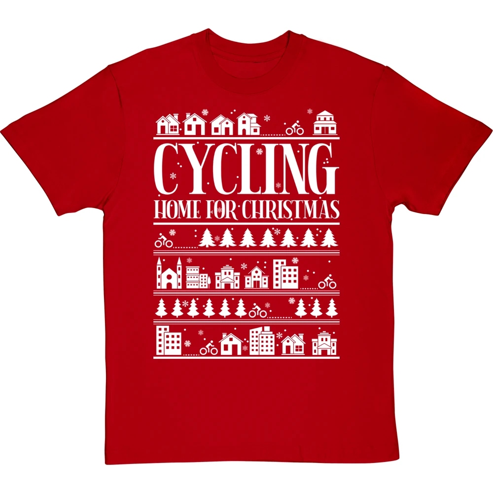 Cycling Home For Christmas T-Shirt 20 Cycling Home For Christmas T-Shirt - Image 20