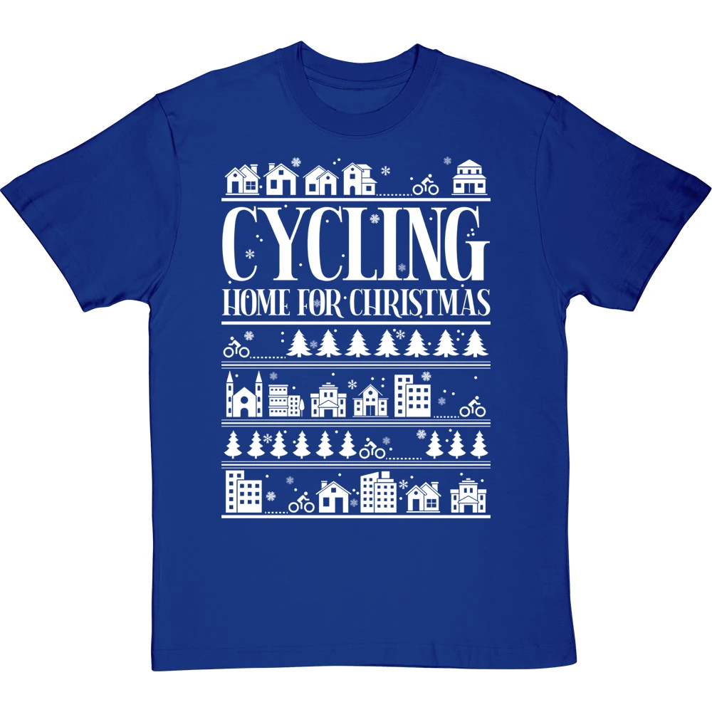 Cycling Home For Christmas T-Shirt 4 Cycling Home For Christmas T-Shirt - Image 4