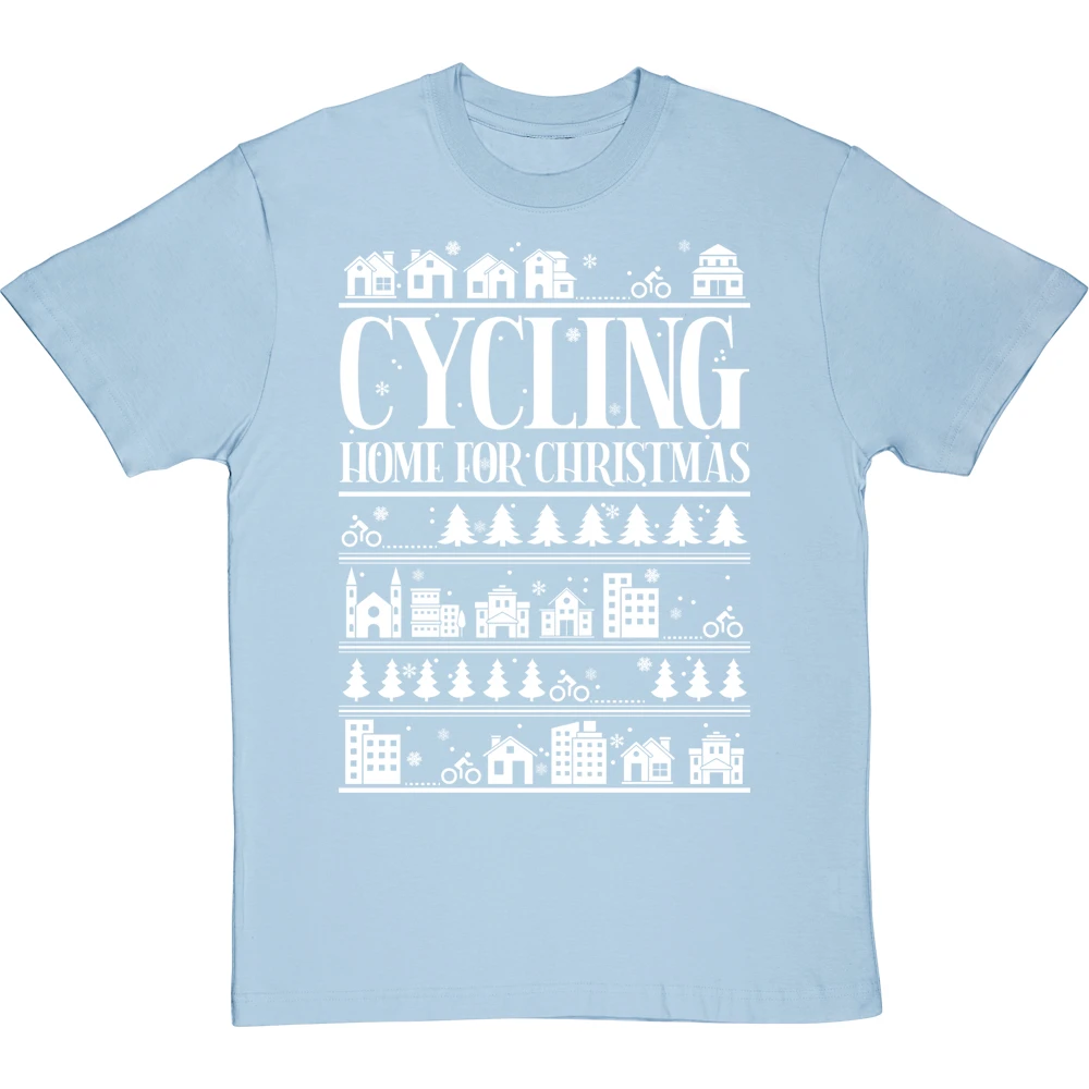 Cycling Home For Christmas T-Shirt 9 Cycling Home For Christmas T-Shirt - Image 9