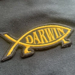 Darwin Fish Parka Jacket -ThinkWear Collective Sales darwin fish patch 1000x1000 1