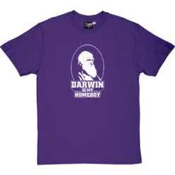 Darwin Is My Homeboy T-Shirt -ThinkWear Collective Sales darwin is my homeboy tshirt purpletshirt