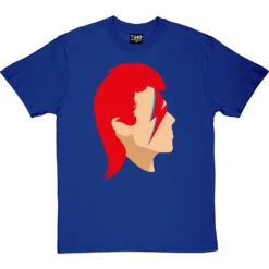 David Bowie Portrait T-Shirt -ThinkWear Collective Sales david bowie profile tshirt royalbluetshirt