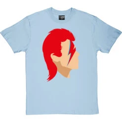 David Bowie Portrait T-Shirt -ThinkWear Collective Sales david bowie profile tshirt skybluetshirt