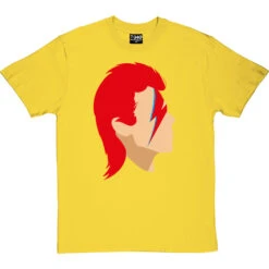 David Bowie Portrait T-Shirt -ThinkWear Collective Sales david bowie profile tshirt yellowtshirt