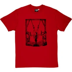 Death By Sawing T-Shirt -ThinkWear Collective Sales death by sawing tshirt 1 redtshirt