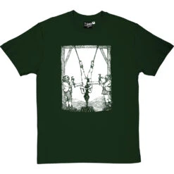 Death By Sawing T-Shirt -ThinkWear Collective Sales death by sawing tshirt 2 bottlegreentshirt