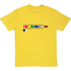 Diversity Of Gender Vs Diversity Of Opinion T-Shirt -ThinkWear Collective Sales diversity gender vs opinion tshirt 1 yellowtshirt