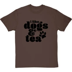 I Like Dogs And Tea T-Shirt -ThinkWear Collective Sales dogs and tea tshirt 1 hazelnuttshirt