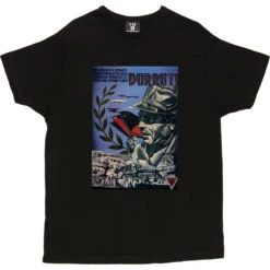 Durruti Poster T-Shirt -ThinkWear Collective Sales durruti poster tshirt black mens v neck tshirt