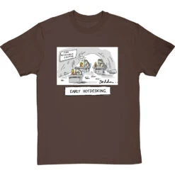 Early Hot-Desking T-Shirt -ThinkWear Collective Sales early hotdesking tshirt hazelnuttshirt