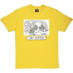 Early Hot-Desking T-Shirt -ThinkWear Collective Sales early hotdesking tshirt yellowtshirt