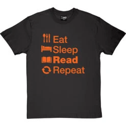 Eat Sleep Read Repeat T-Shirt -ThinkWear Collective Sales eat sleep read tshirt charcoaltshirt