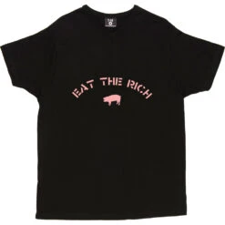 Eat The Rich T-Shirt -ThinkWear Collective Sales eattherich black mens v neck tshirt