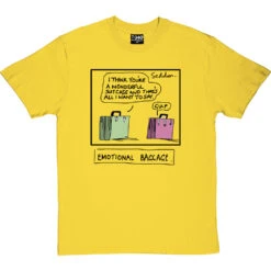 Emotional Baggage T-Shirt -ThinkWear Collective Sales emotional baggage tshirt 1 yellowtshirt