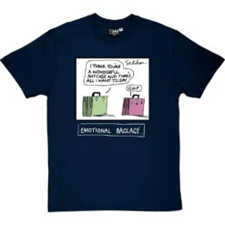 Emotional Baggage T-Shirt -ThinkWear Collective Sales emotional baggage tshirt 2 navybluetshirt
