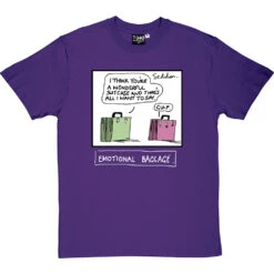 Emotional Baggage T-Shirt -ThinkWear Collective Sales emotional baggage tshirt 2 purpletshirt