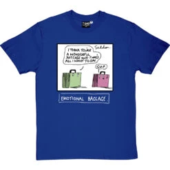 Emotional Baggage T-Shirt -ThinkWear Collective Sales emotional baggage tshirt 2 royalbluetshirt