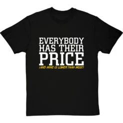 Everybody Has Their Price (and Mine Is Lower Than Most) T-Shirt 38 Everybody Has Their Price (and Mine Is Lower Than Most) T-Shirt -ThinkWear Collective Sales everybody has their price tshirt 2 blacktshirt