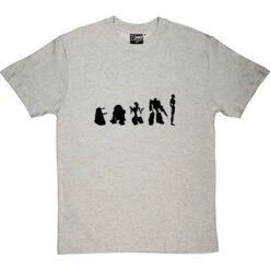 Evolution Of Robots T-Shirt -ThinkWear Collective Sales evolution of robots tshirt 1 lightoxfordtshirt