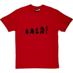 Evolution Of Robots T-Shirt -ThinkWear Collective Sales evolution of robots tshirt 1 redtshirt