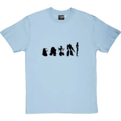 Evolution Of Robots T-Shirt -ThinkWear Collective Sales evolution of robots tshirt 1 skybluetshirt