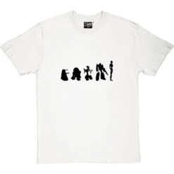 Evolution Of Robots T-Shirt -ThinkWear Collective Sales evolution of robots tshirt 1 whitetshirt
