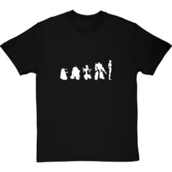 Evolution Of Robots T-Shirt -ThinkWear Collective Sales evolution of robots tshirt 2 blacktshirt