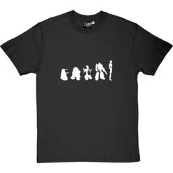 Evolution Of Robots T-Shirt -ThinkWear Collective Sales evolution of robots tshirt 2 charcoaltshirt