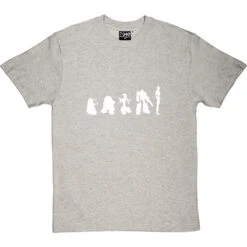 Evolution Of Robots T-Shirt -ThinkWear Collective Sales evolution of robots tshirt 2 lightoxfordtshirt