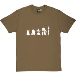 Evolution Of Robots T-Shirt -ThinkWear Collective Sales evolution of robots tshirt 2 olivetshirt