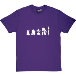 Evolution Of Robots T-Shirt -ThinkWear Collective Sales evolution of robots tshirt 2 purpletshirt