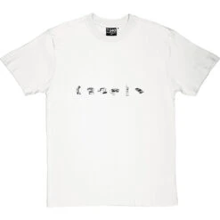 The Evolution Of Telephones T-Shirt -ThinkWear Collective Sales evolution of telephones tshirt whitetshirt