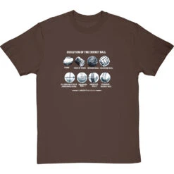 Evolution Of The Cricket Ball T-Shirt -ThinkWear Collective Sales evolution of the cricket ball tshirt 2 hazelnuttshirt