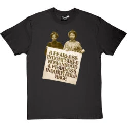 A Fearless Indomitable Womanhood T-Shirt -ThinkWear Collective Sales fearless womanhood tshirt charcoaltshirt