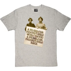 A Fearless Indomitable Womanhood T-Shirt -ThinkWear Collective Sales fearless womanhood tshirt lightoxfordtshirt